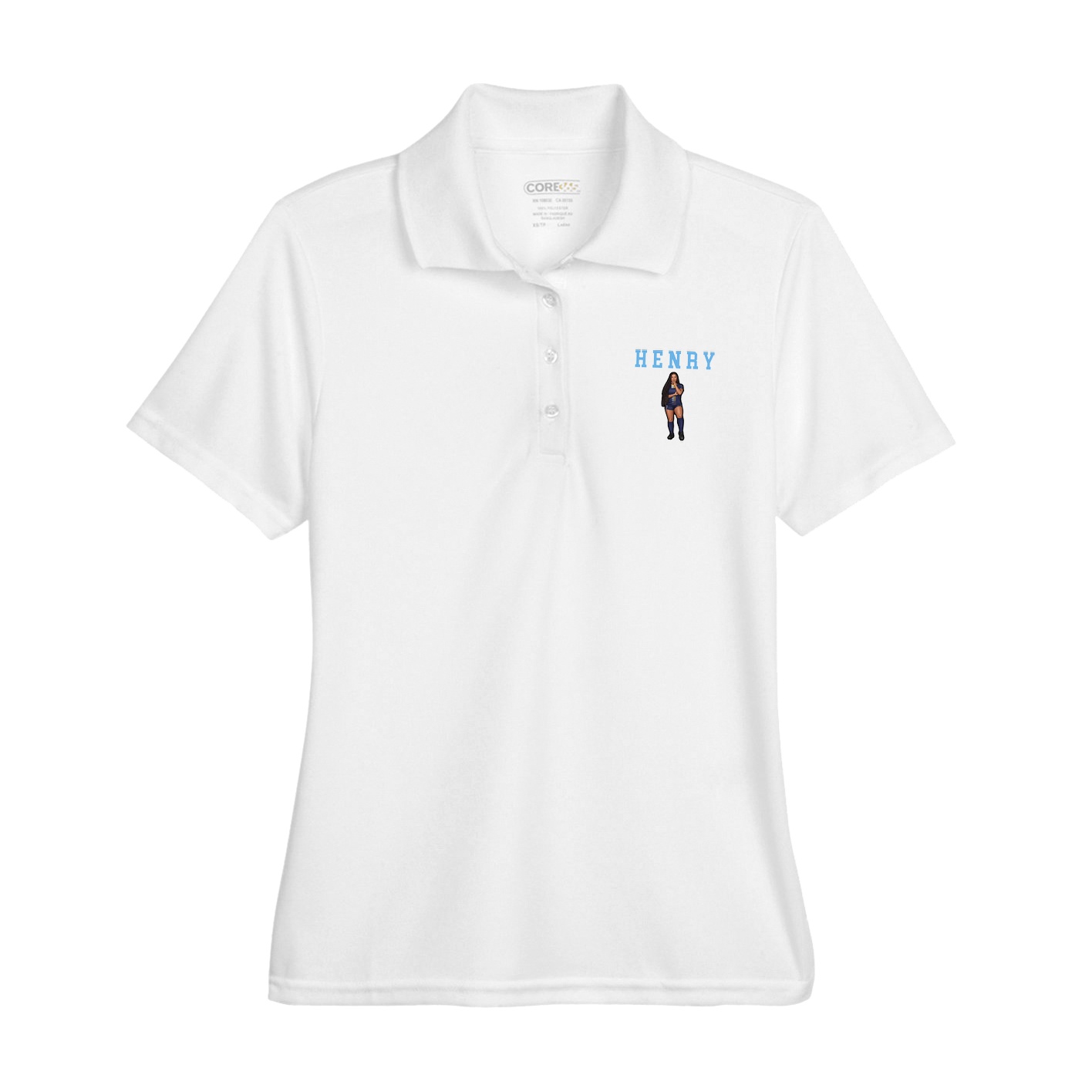 Womens Performance Polo — Shirsey in White