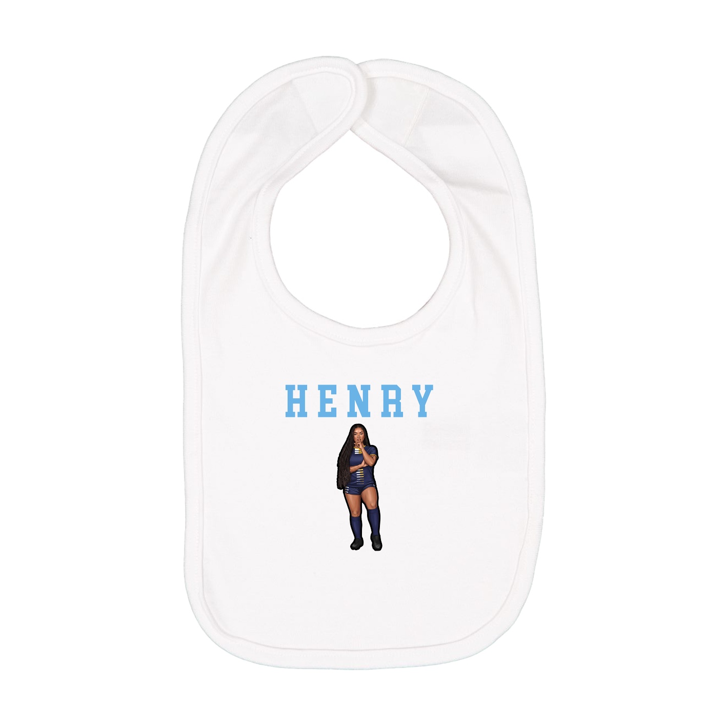 Infant Bib — Shirsey in White
