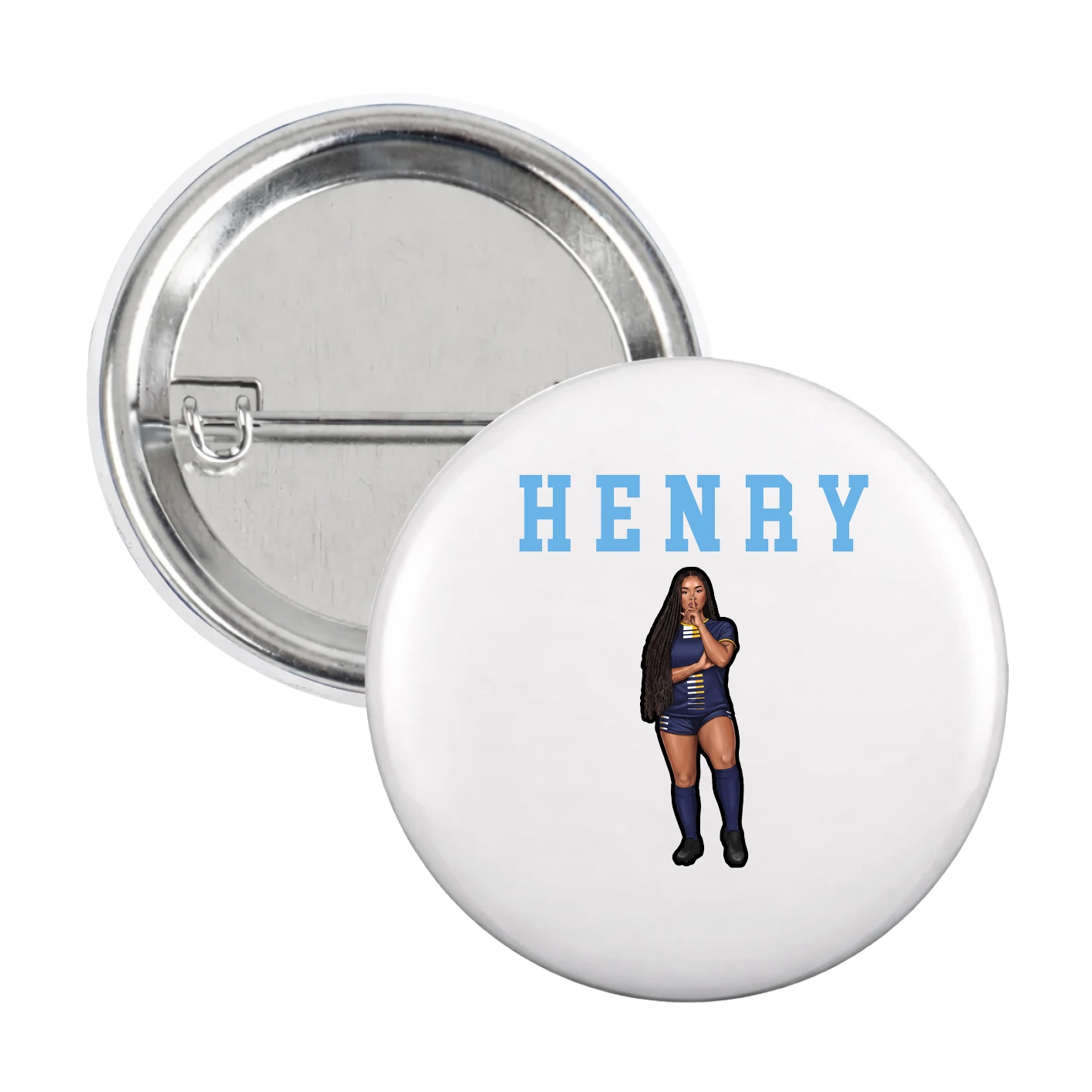 Game Day Button — Shirsey in White