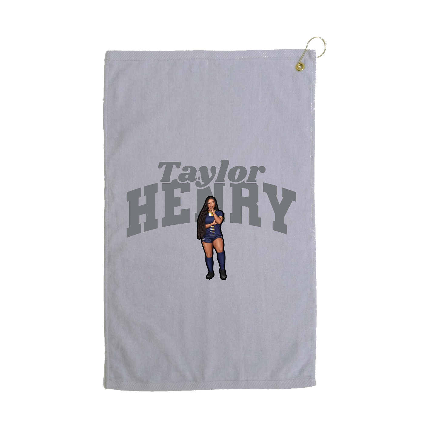 Golf Towel — Signature Arch in Grey