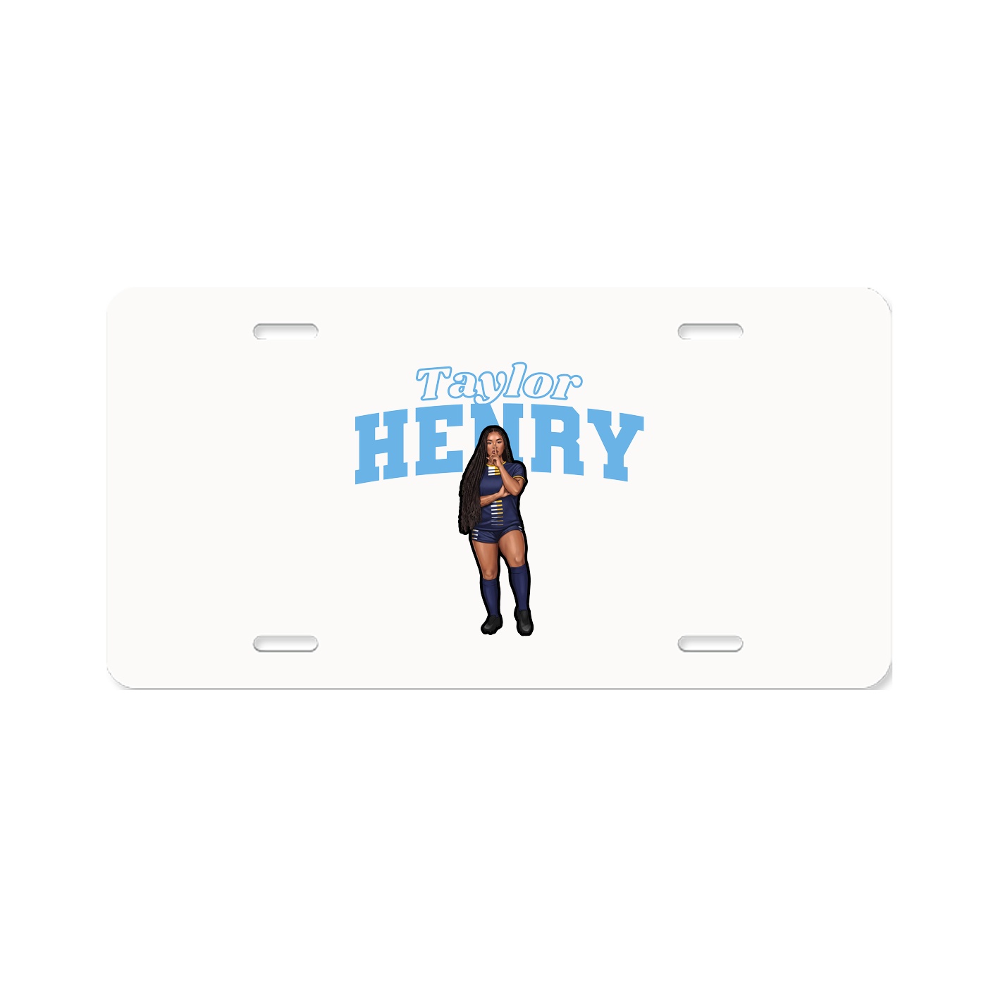 License Plate — Name Arch in Classic