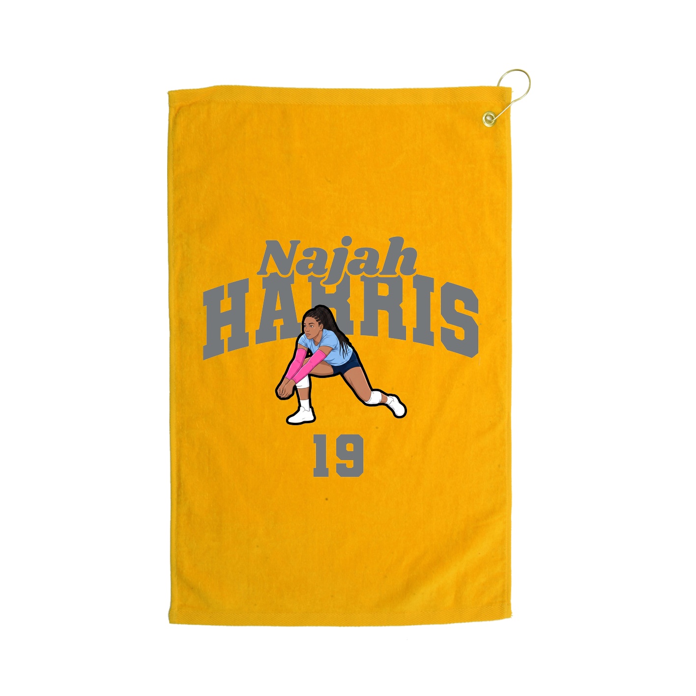 Golf Towel — Signature Arch in Gold