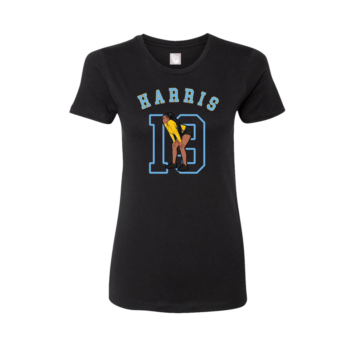 Fitted Women's Tee — Shirsey Arch in Black