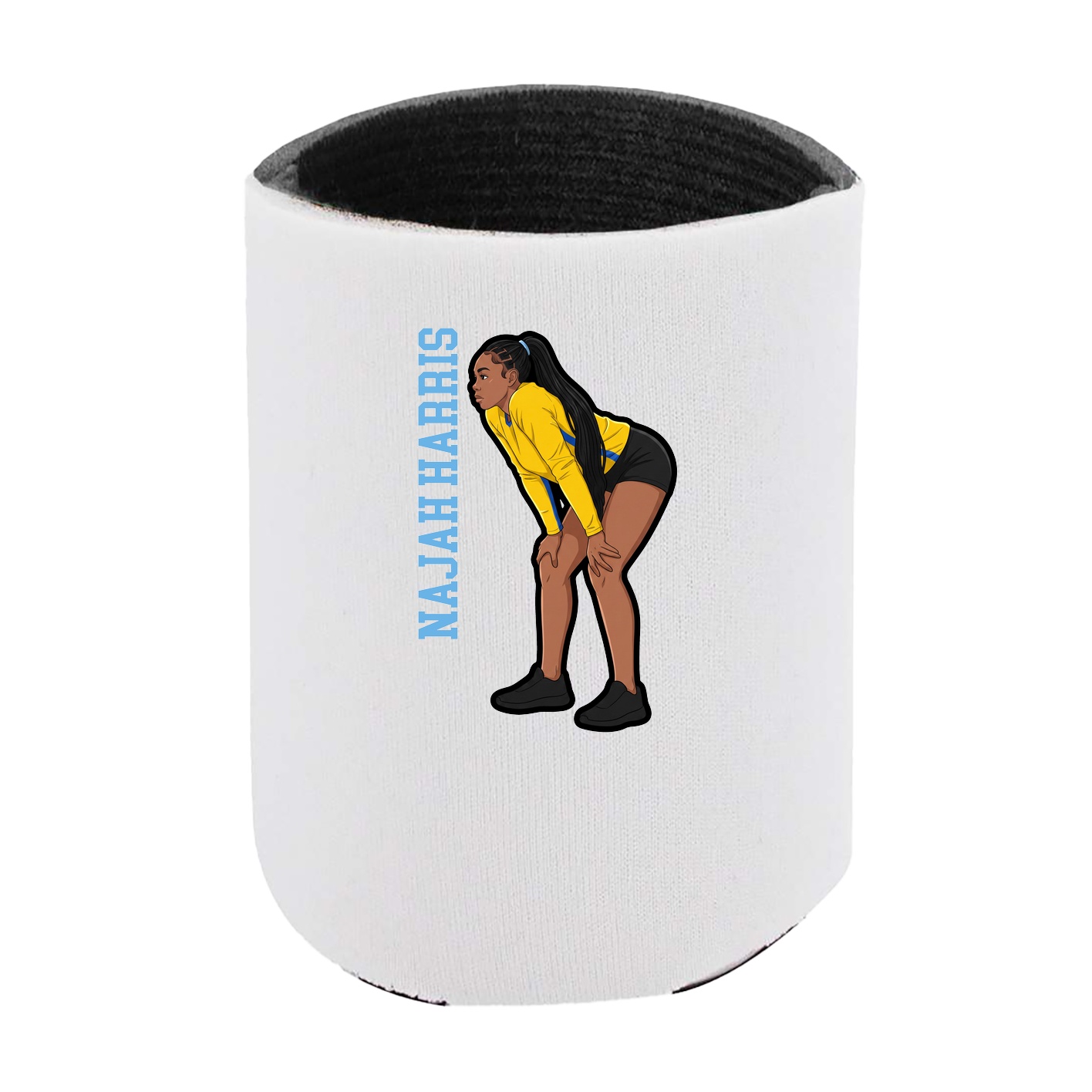 Can Holder — Name Vertical in White
