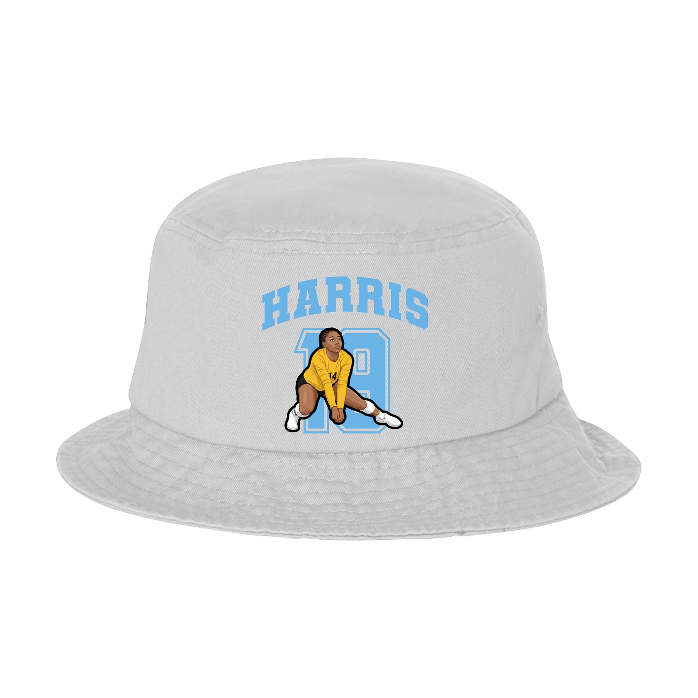 Bucket Cap — Number in White