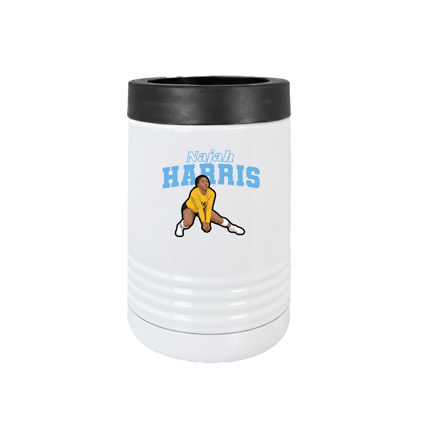 Beverage Holder — Name Arch in White