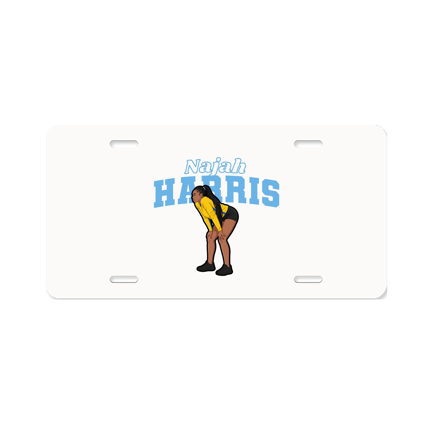 License Plate — Name Arch in Classic