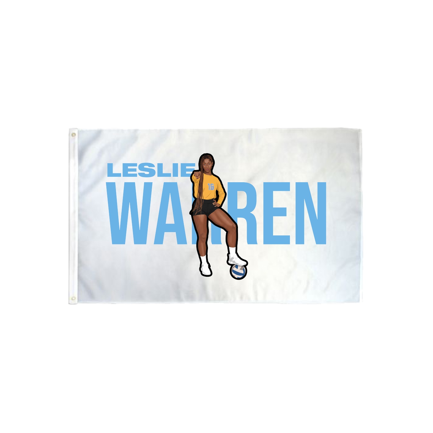 3x5 Flag — Player Name in Classic