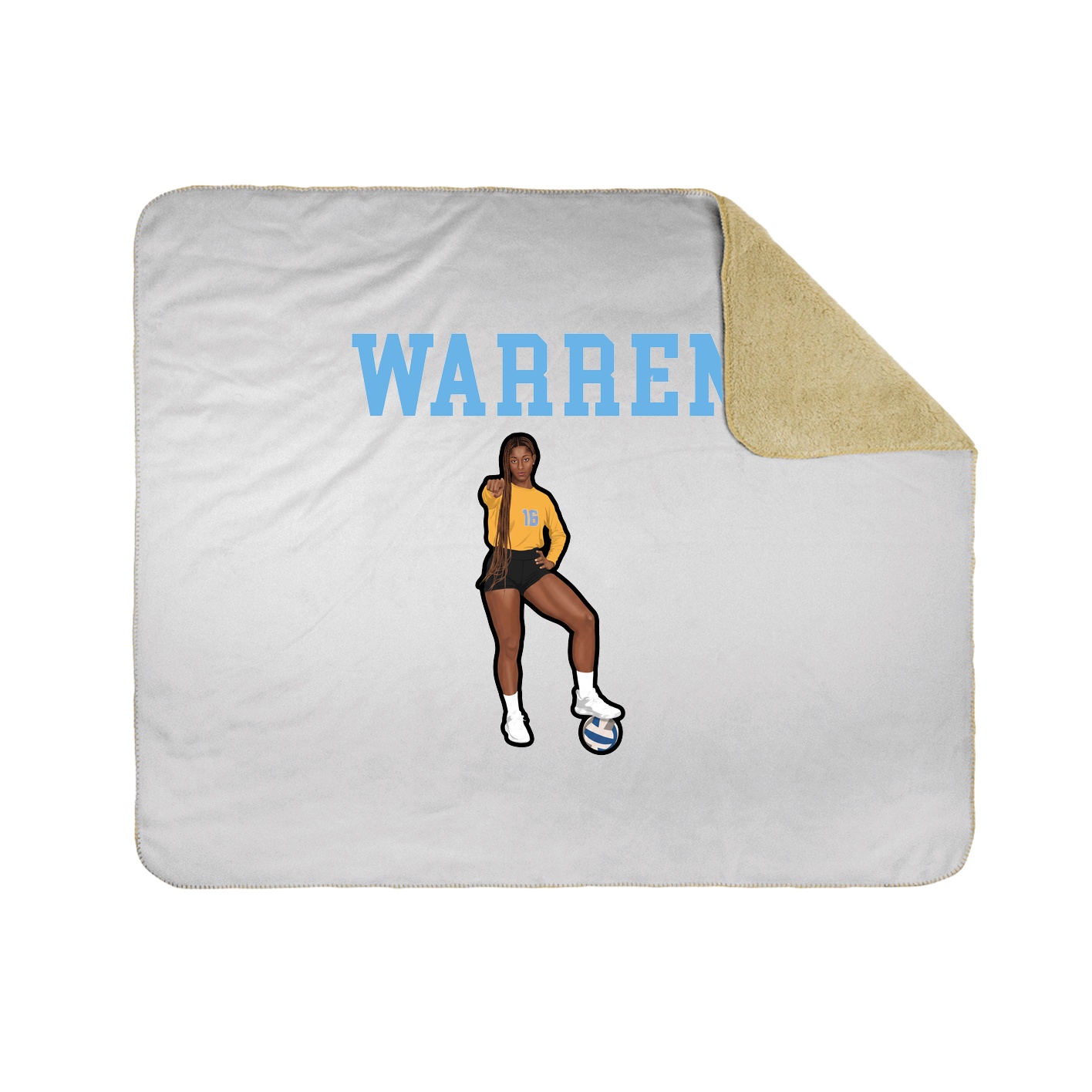 Throw Blanket — Shirsey in White