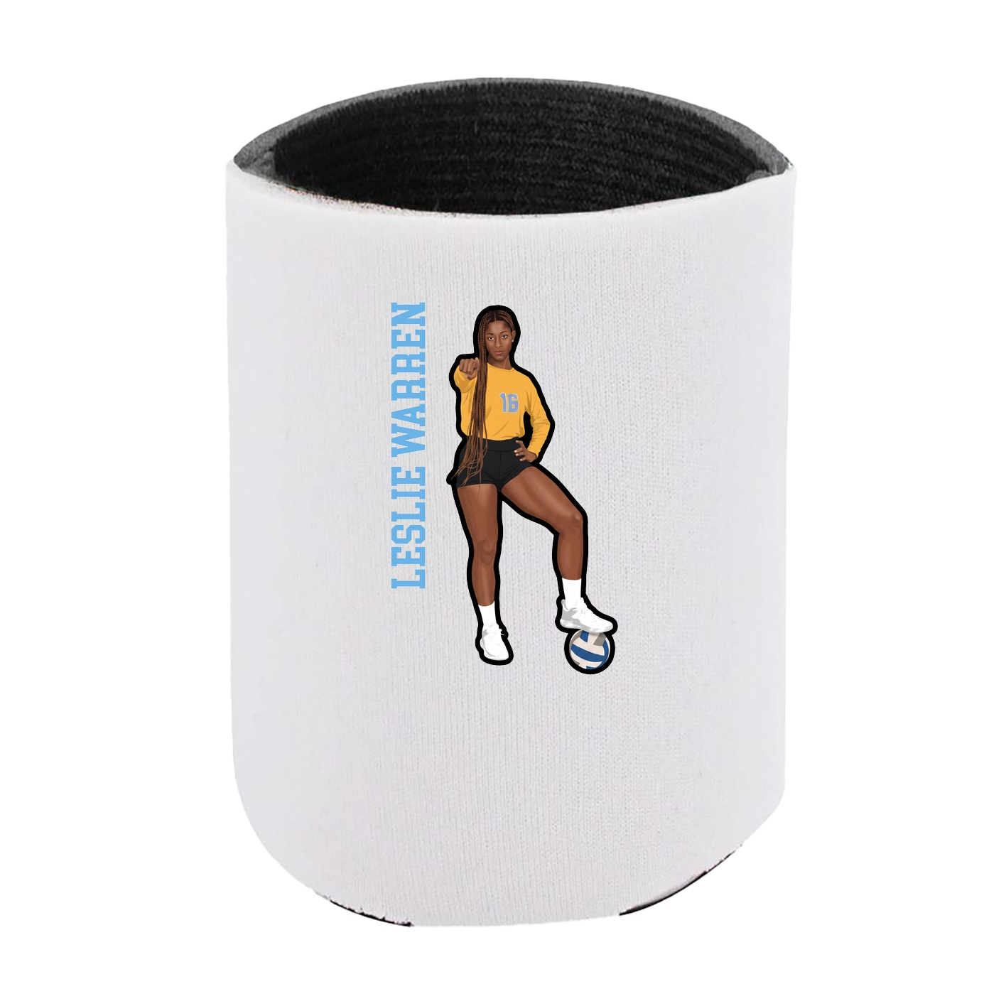 Can Holder — Name Vertical in White