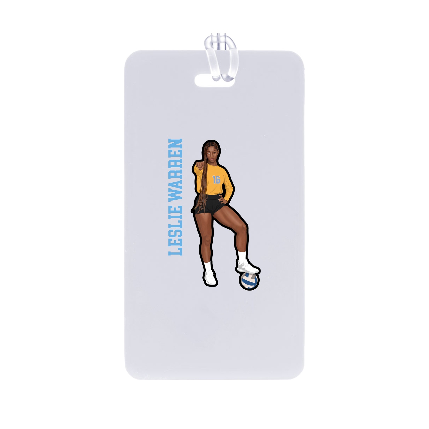 Bag Tag — Name Vertical in Classic
