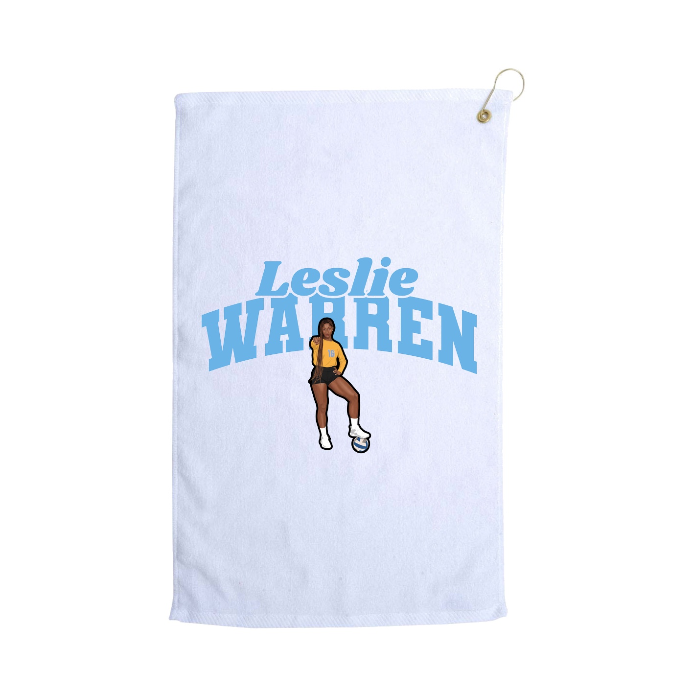 Golf Towel — Signature Arch in White