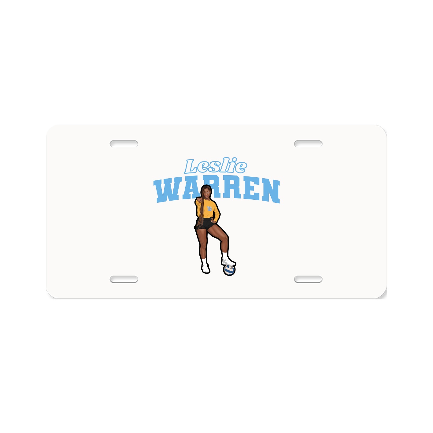 License Plate — Name Arch in Classic