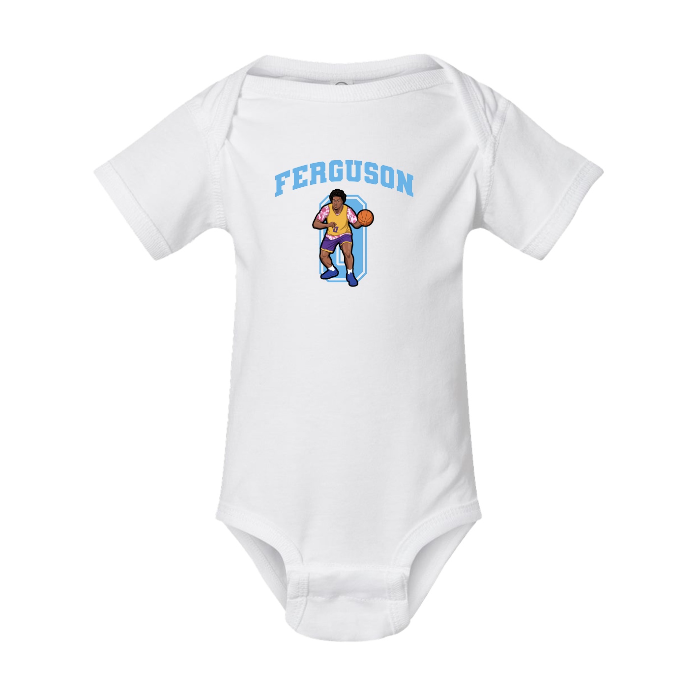 Baby Onesie — Number in White