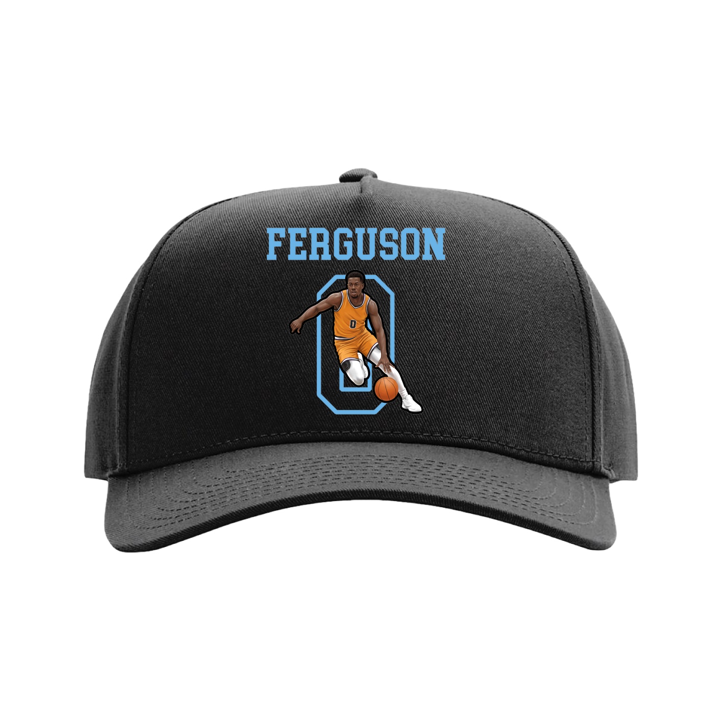 Full Fabric Five-Panel Champ Cap — Shirsey in Black