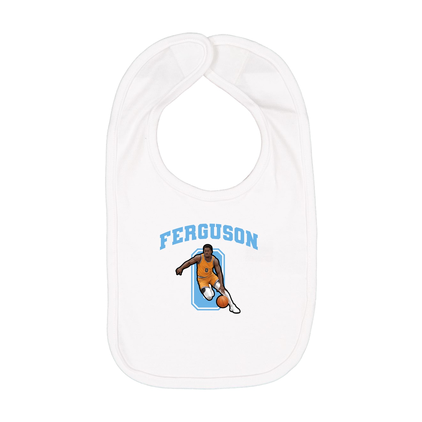 Infant Bib — Number in White