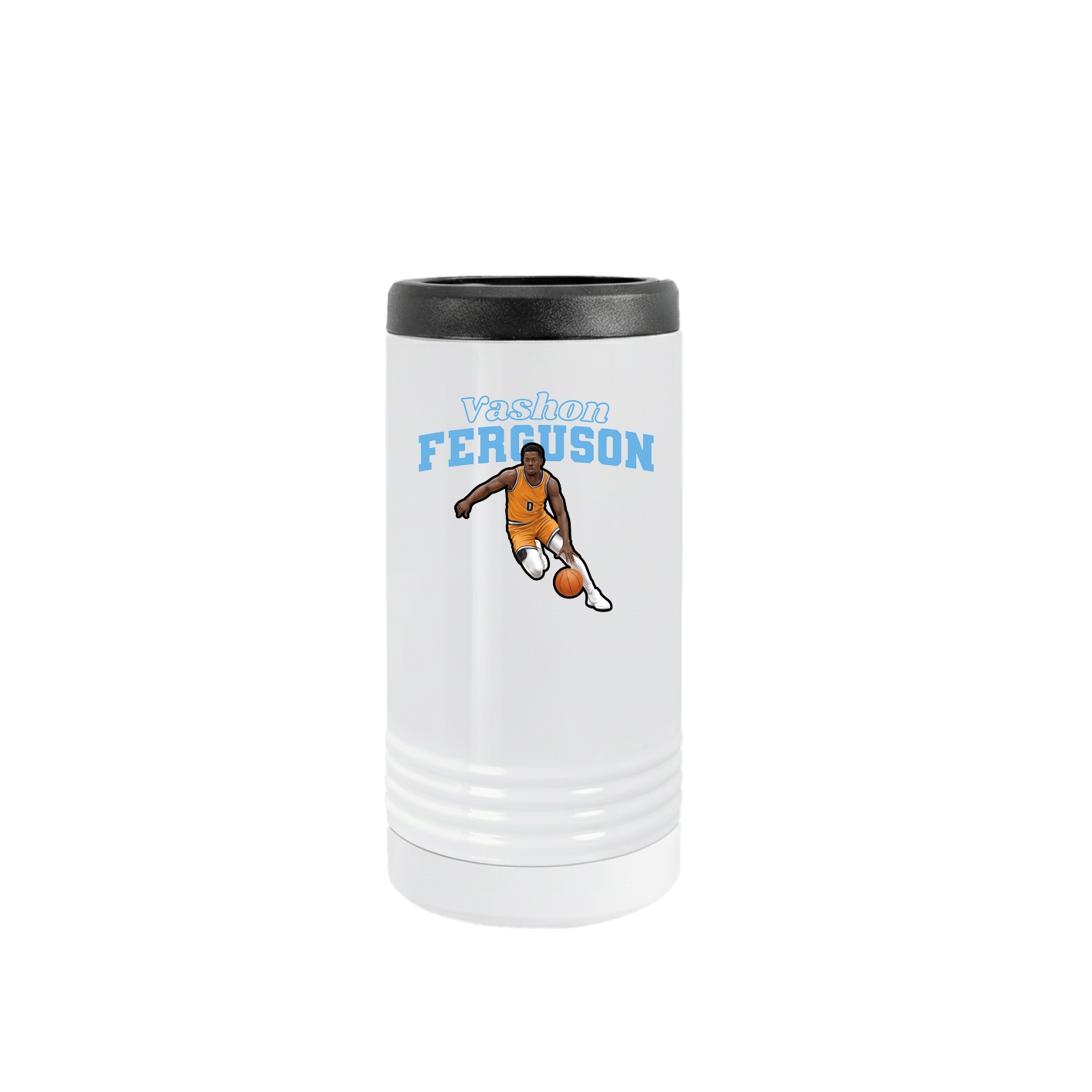 Slim Beverage Holder — Name Arch in White