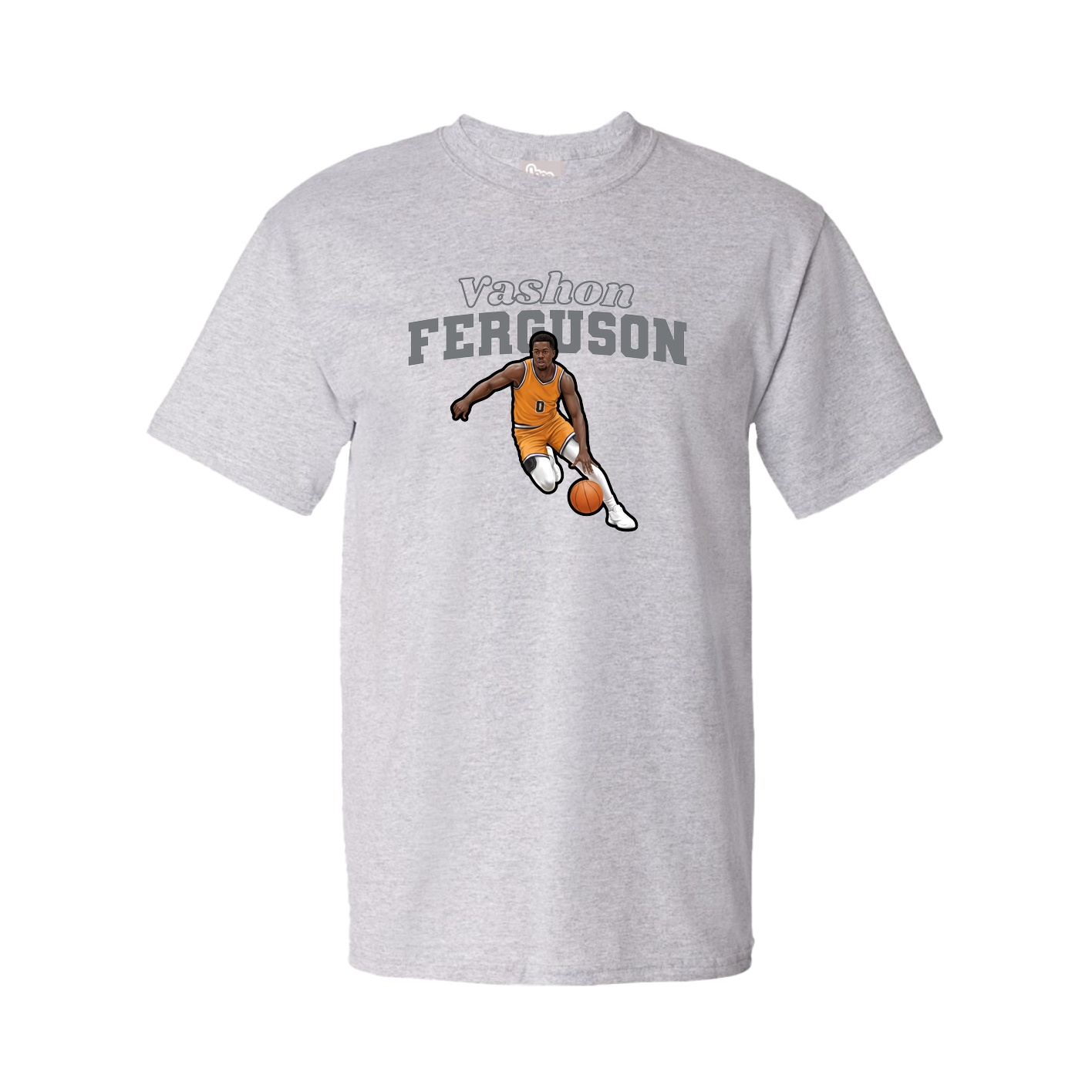 Youth Tee — Name Arch in Grey