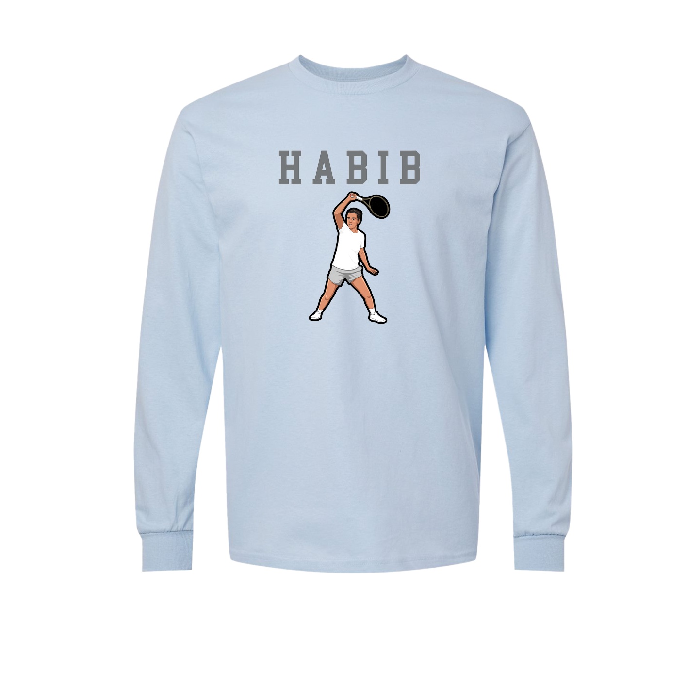 Long Sleeve Tee — Shirsey in Light Blue