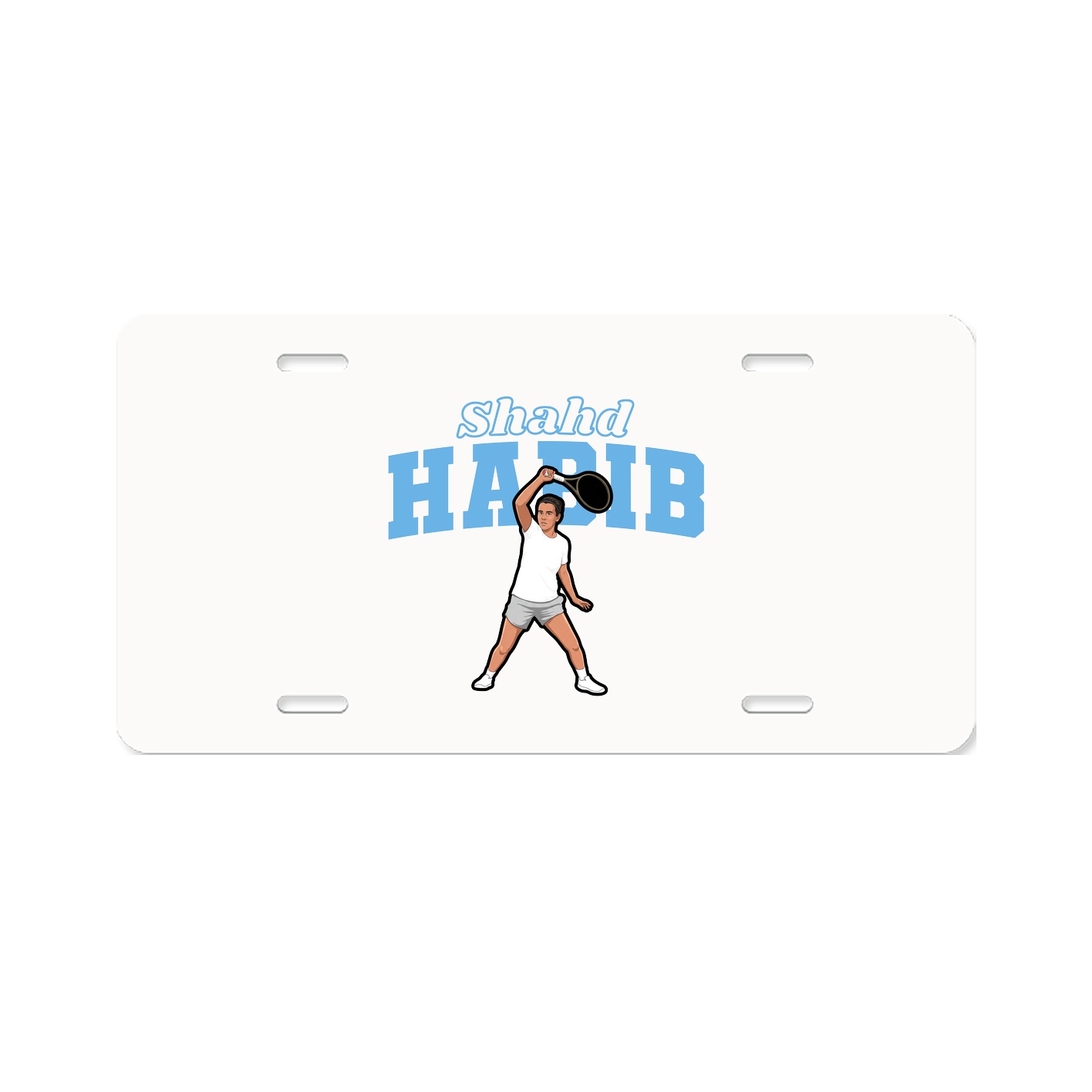 License Plate — Name Arch in Classic
