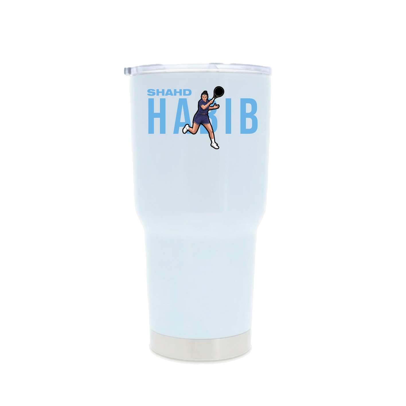 30oz Stainless Steel Tumbler — Player Name in White