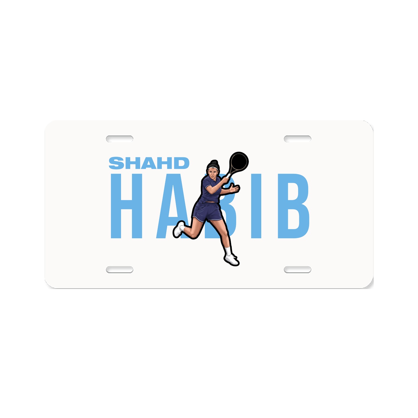 License Plate — Player Name in Classic
