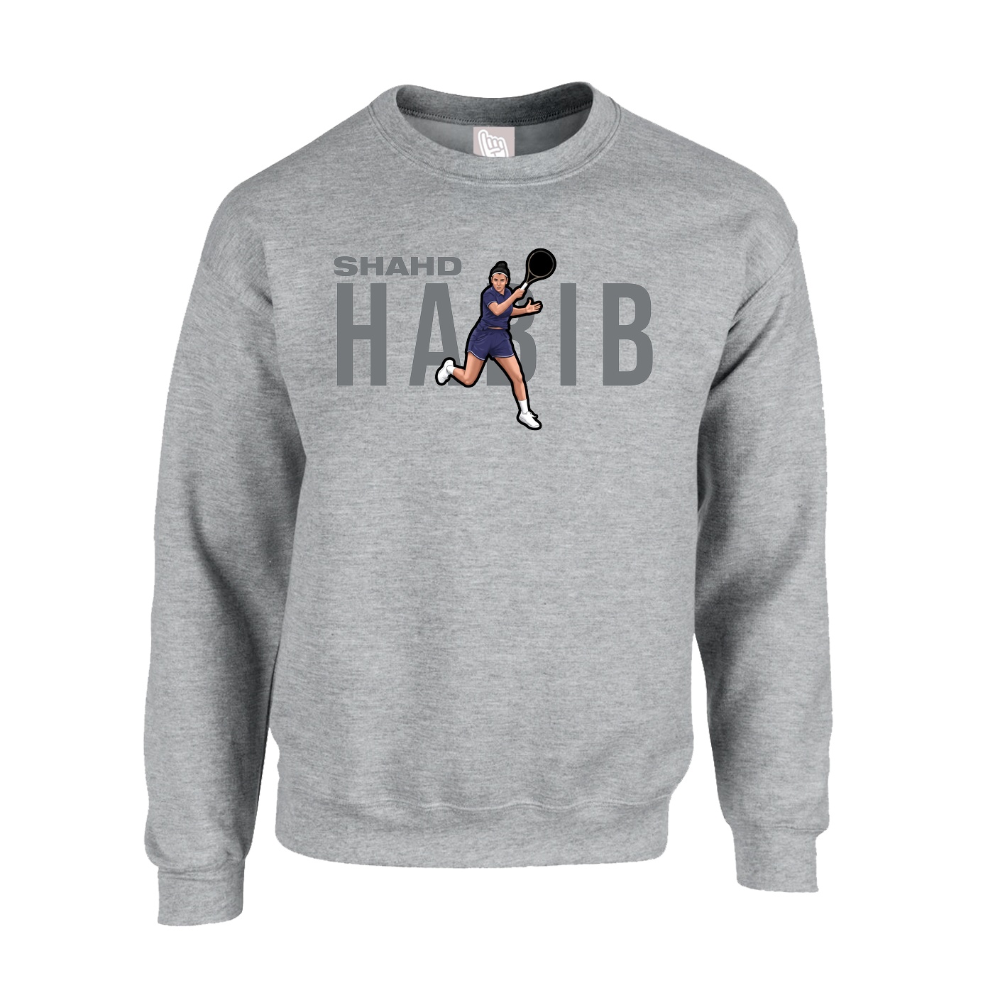 Fleece Crew — Player Name in Grey