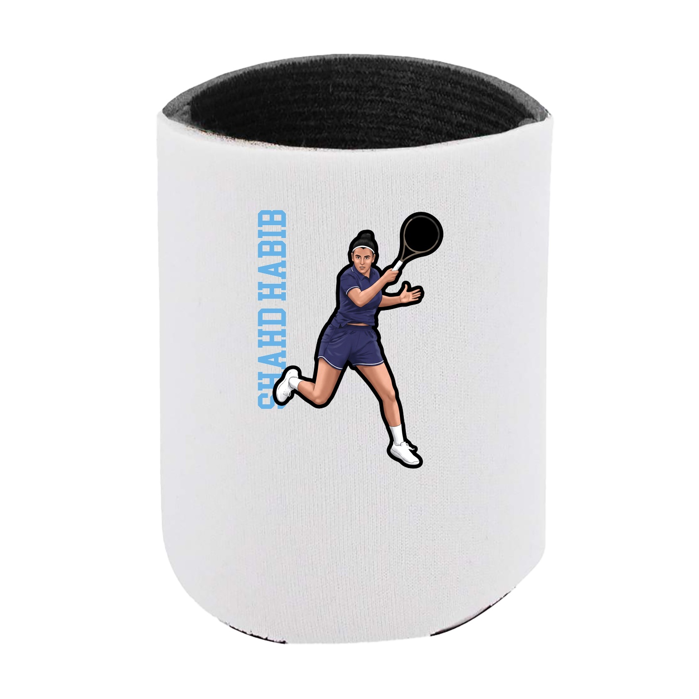 Can Holder — Name Vertical in White