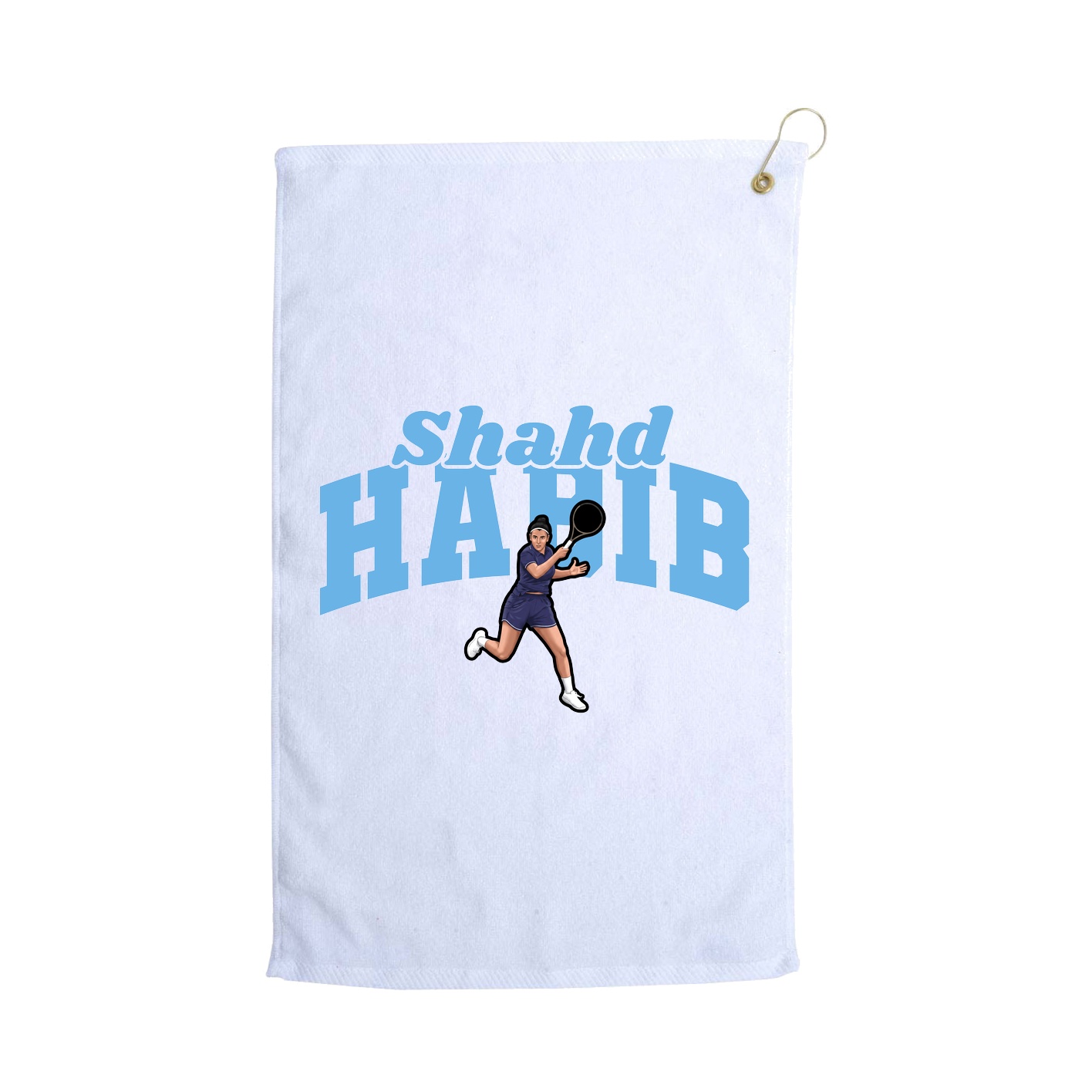 Golf Towel — Signature Arch in White