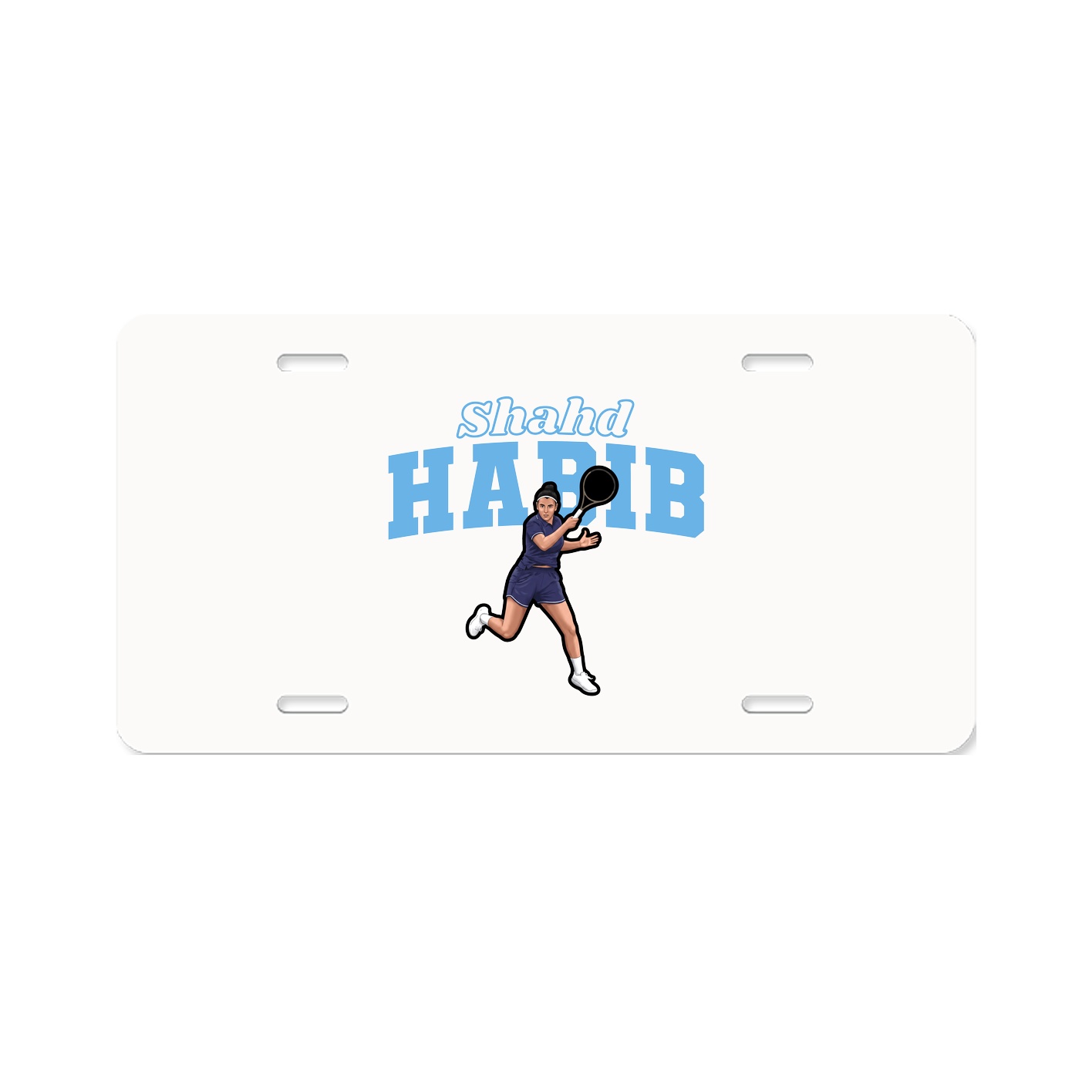 License Plate — Name Arch in Classic