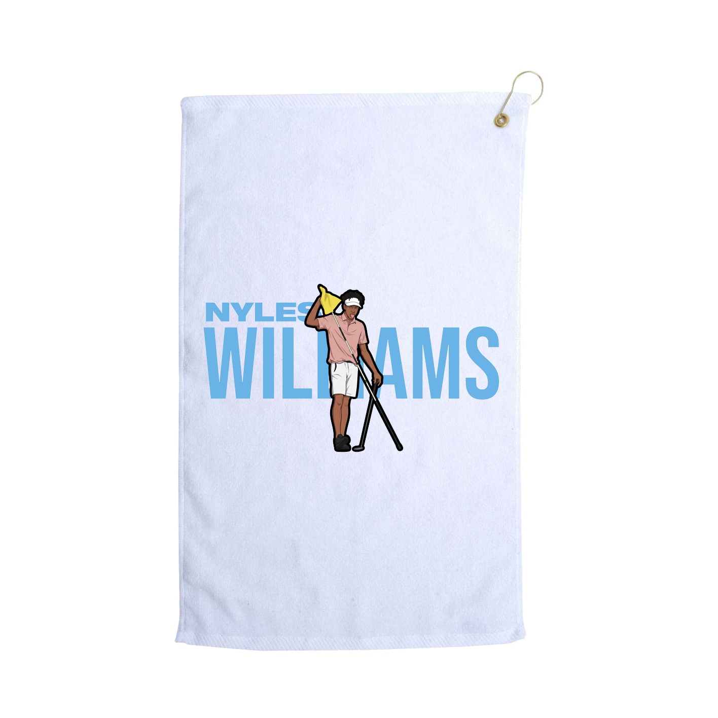 Golf Towel — Player Name in White