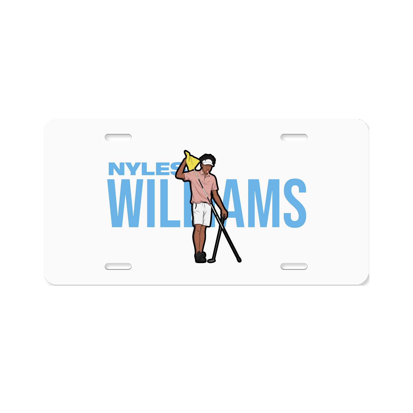 License Plate — Player Name in Classic