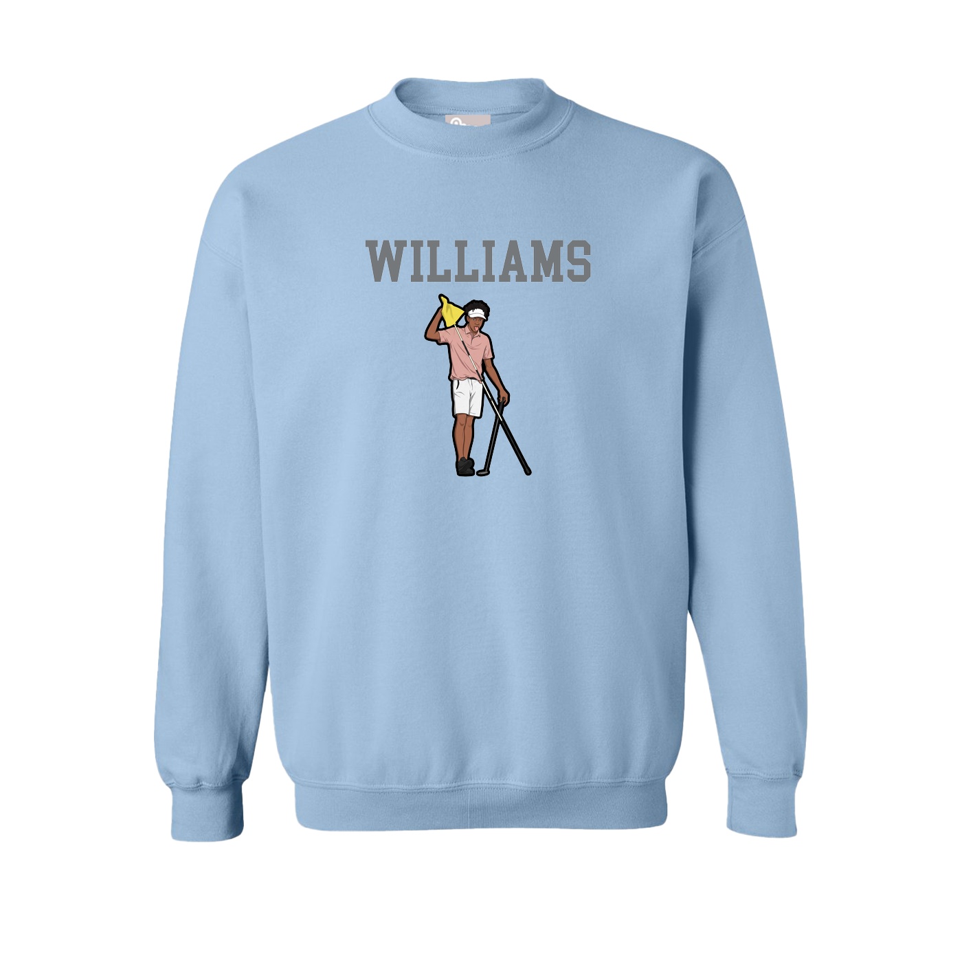 Fleece Crew — Shirsey in Light Blue