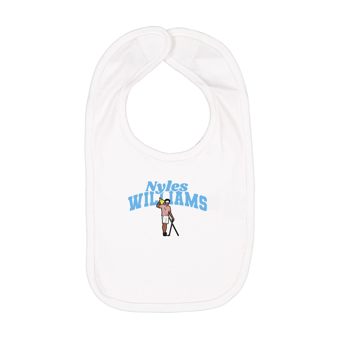 Infant Bib — Signature Arch in White