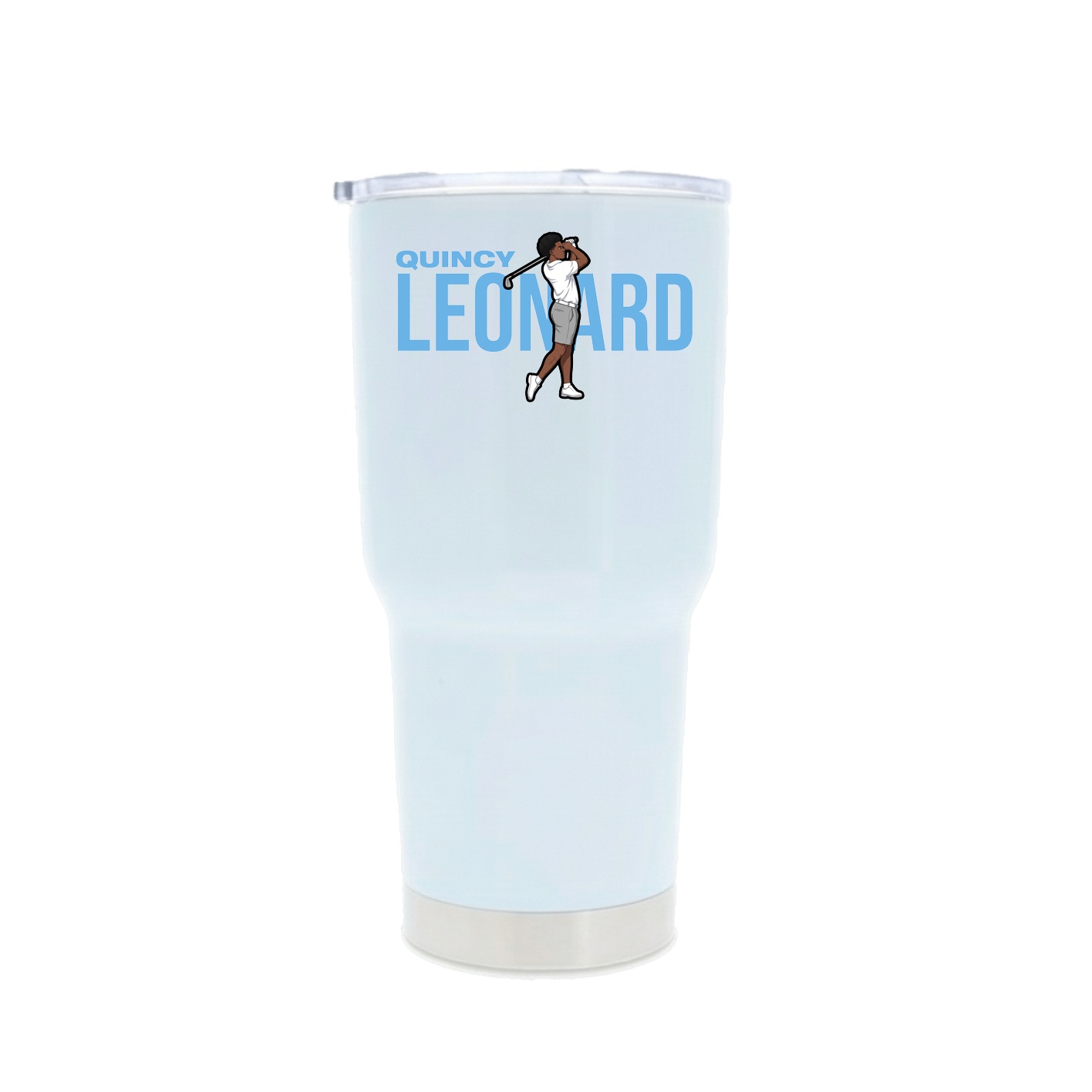 30oz Stainless Steel Tumbler — Player Name in White
