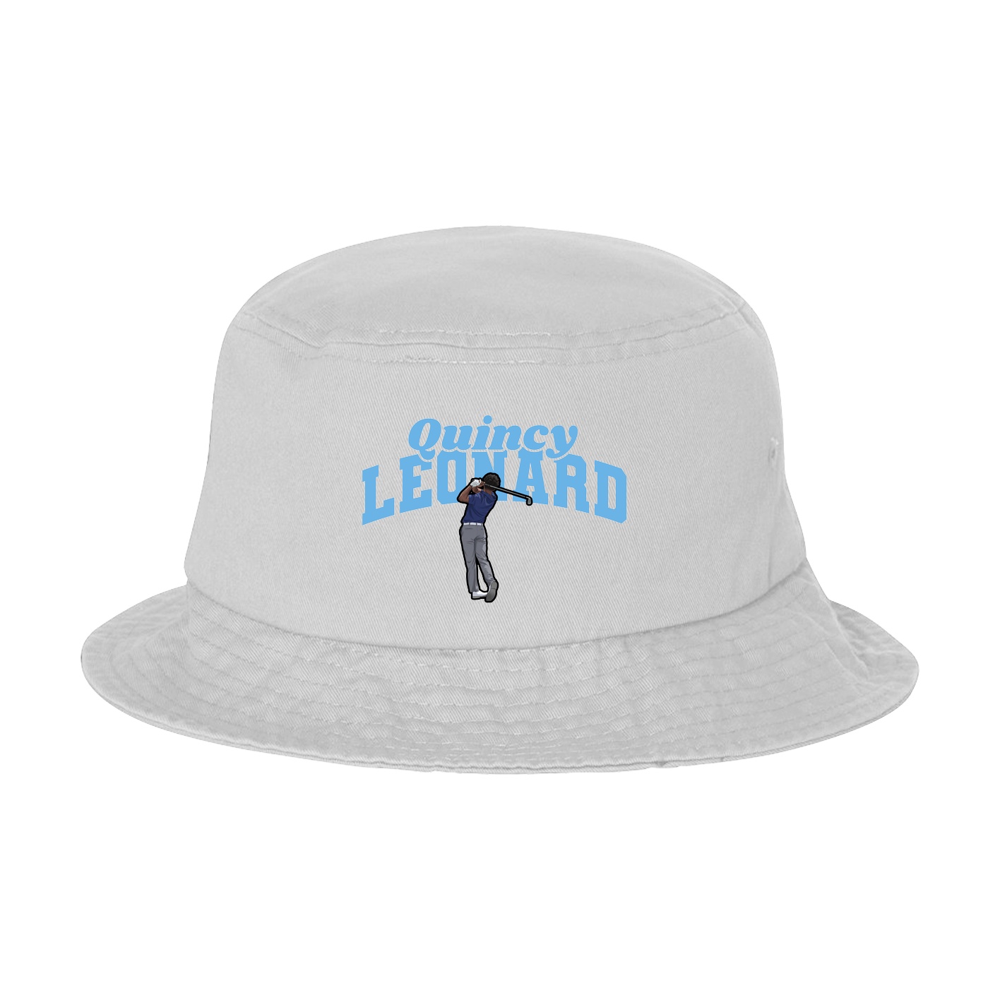 Bucket Cap — Signature Arch in White