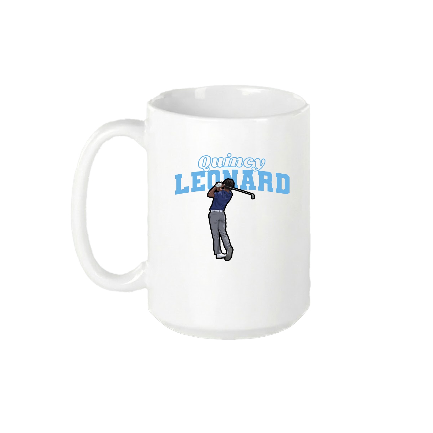 15oz Coffee Mug — Name Arch in White