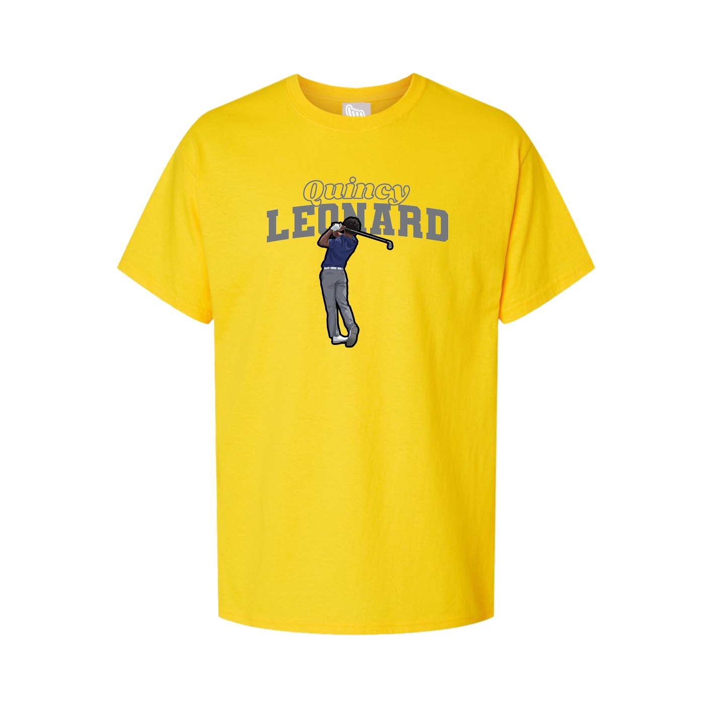 Youth Tee — Name Arch in Gold