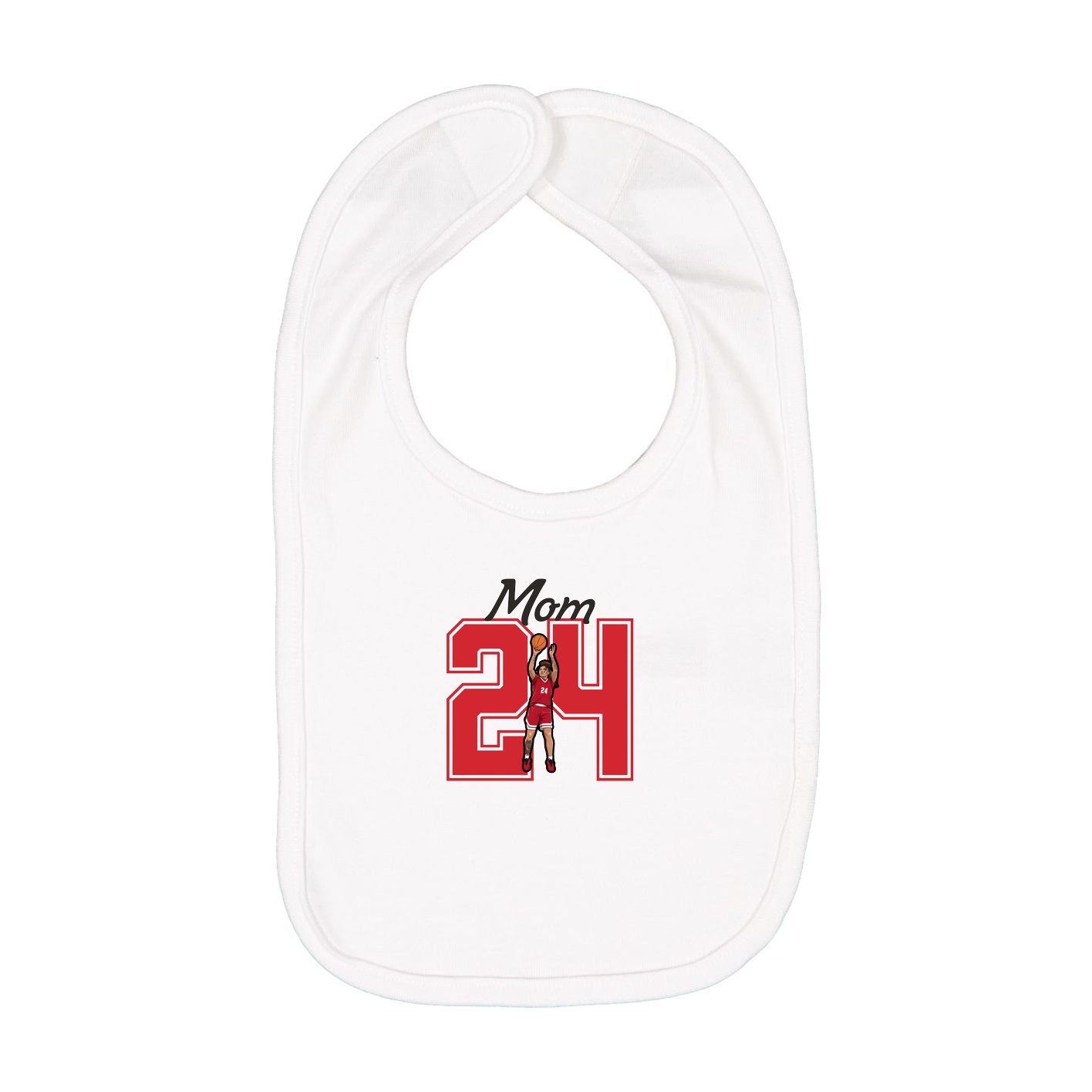 Infant Bib — Mothers Day Shirsey in White