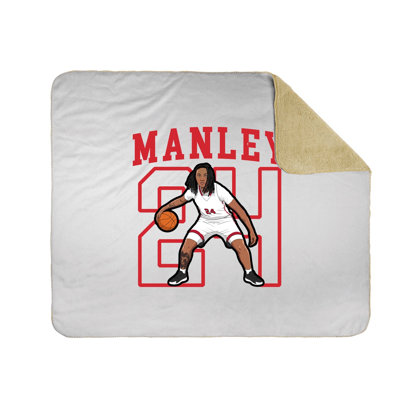 Throw Blanket — Shirsey in White