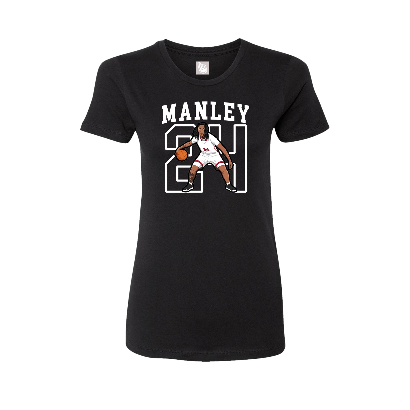 Fitted Women's Tee — Shirsey in Black