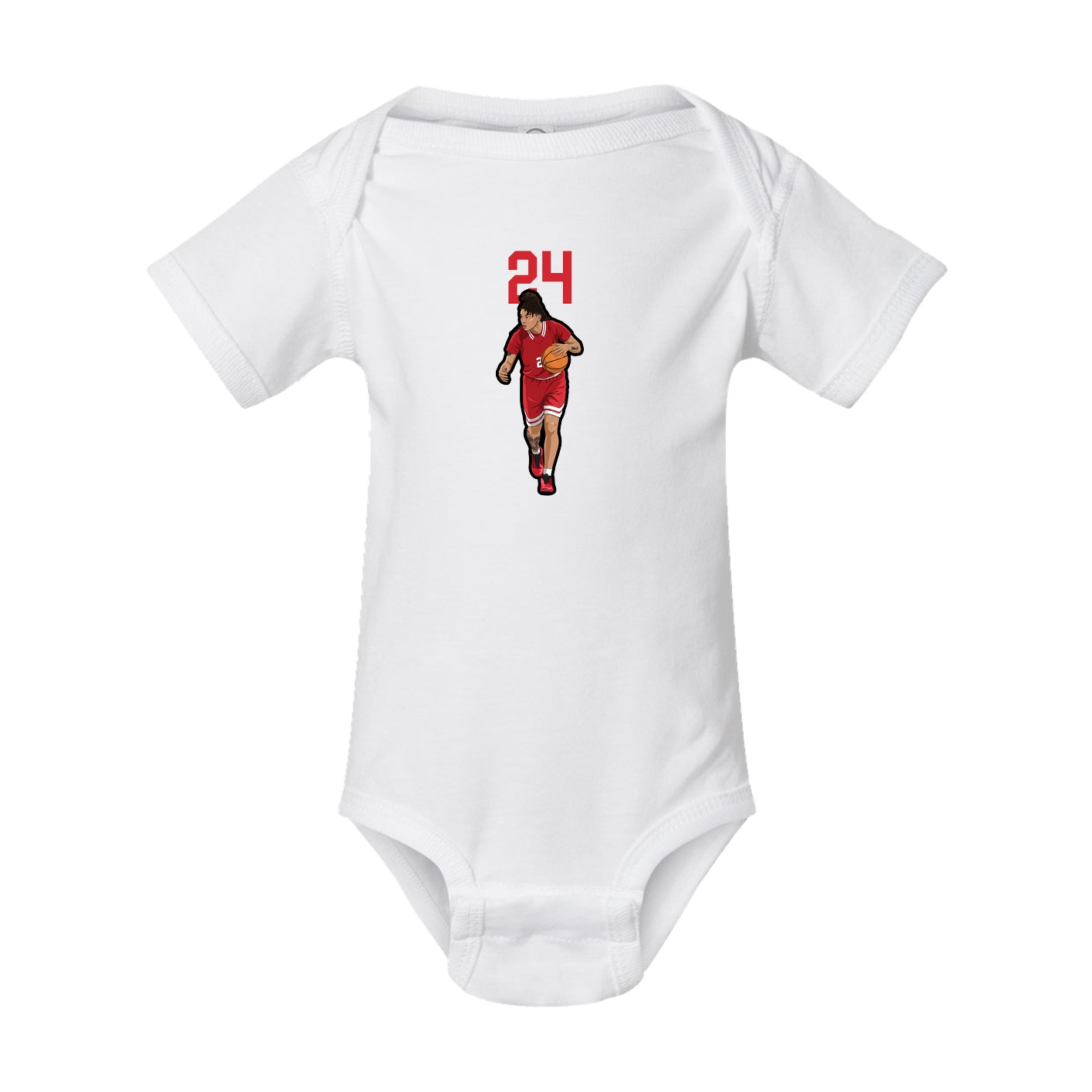 Baby Onesie — Number Top in White