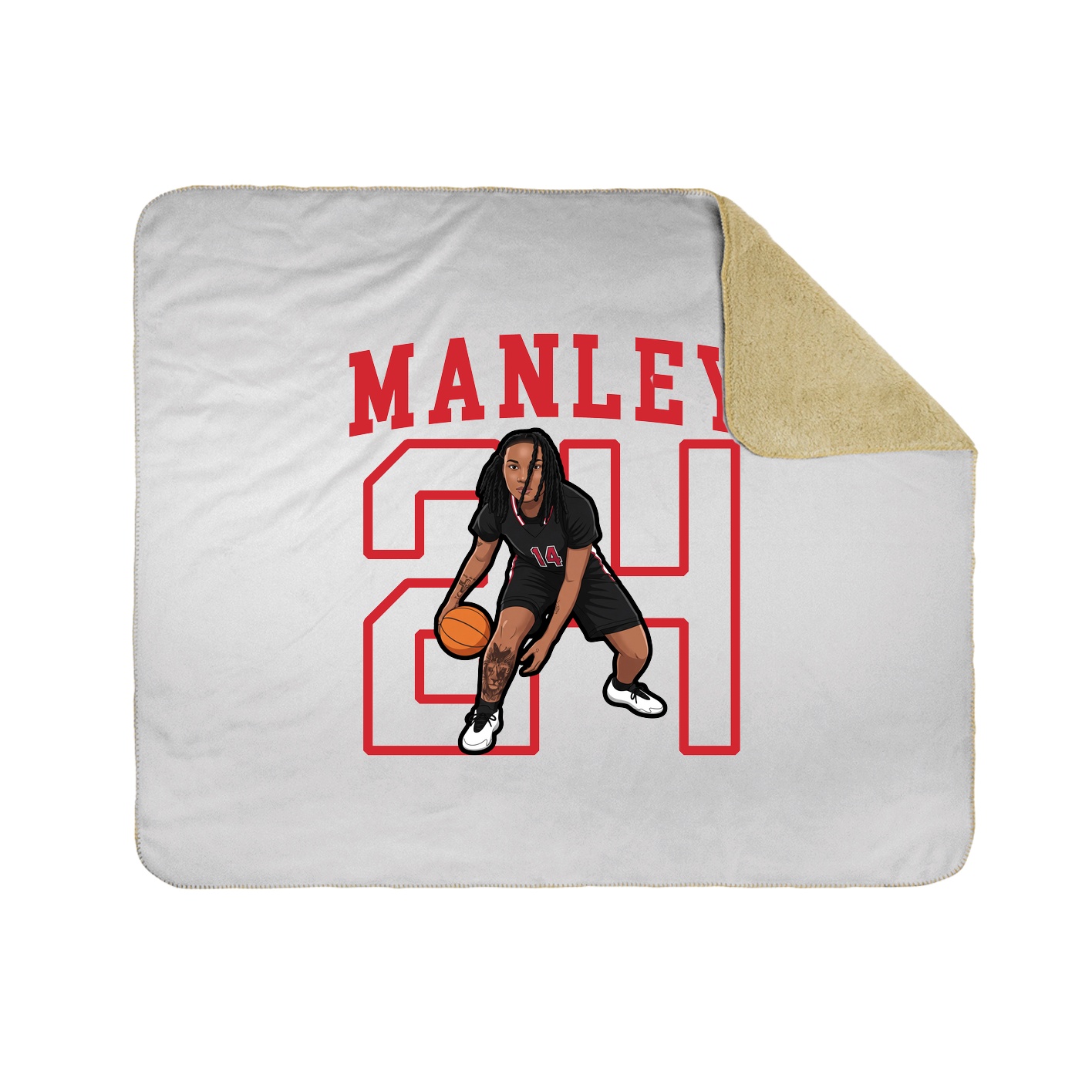 Throw Blanket — Shirsey in White