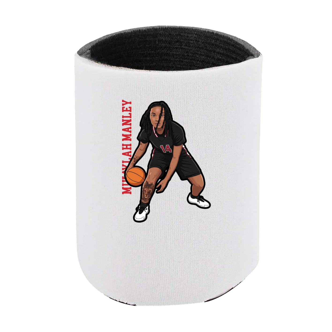 Can Holder — Name Vertical in White