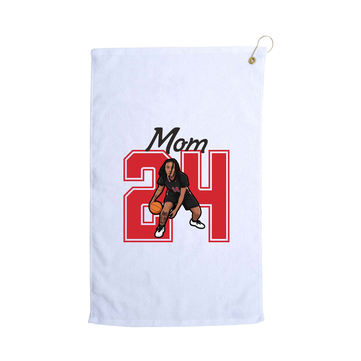 Golf Towel — Mothers Day Shirsey in White