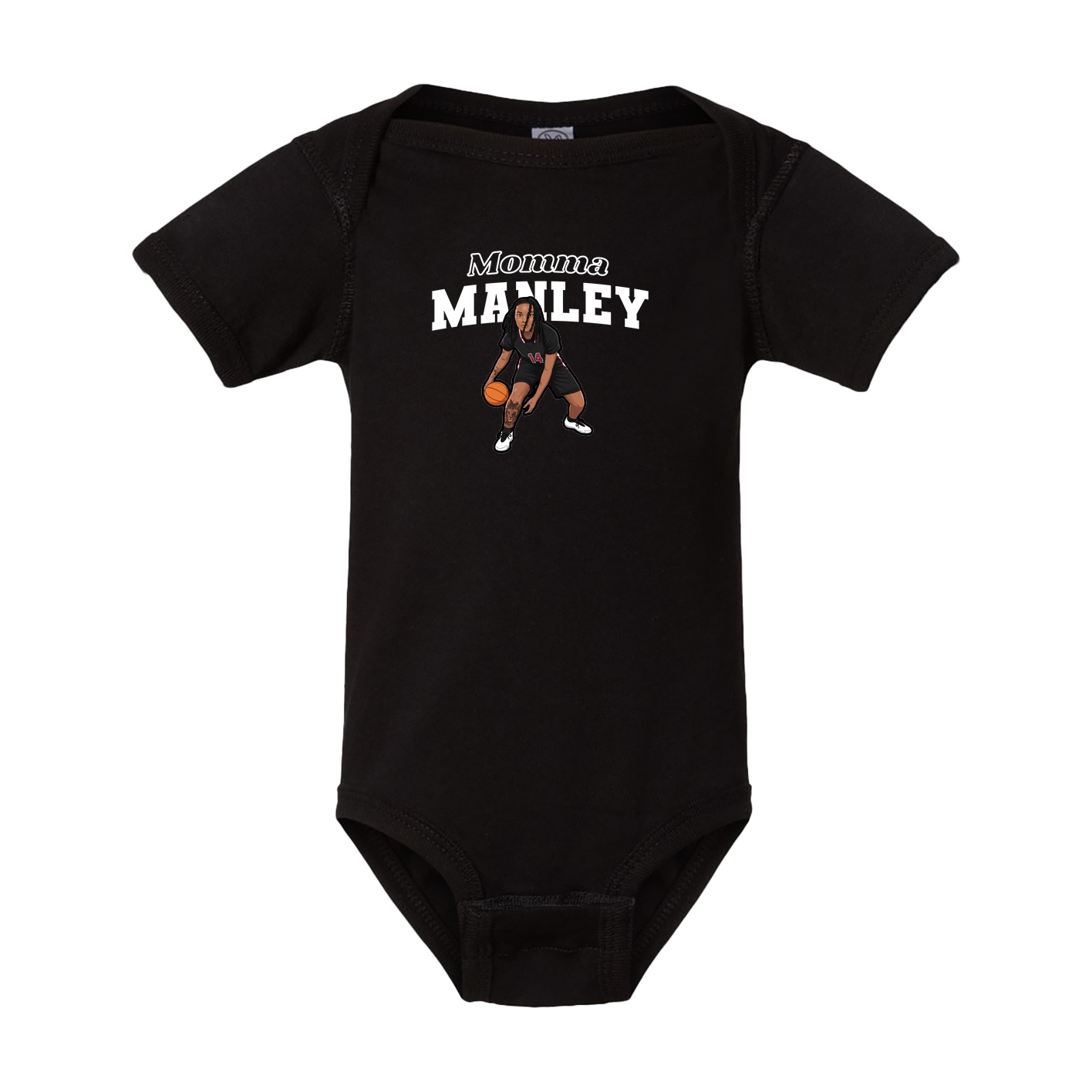 Baby Onesie — Mothers Day Block in Black