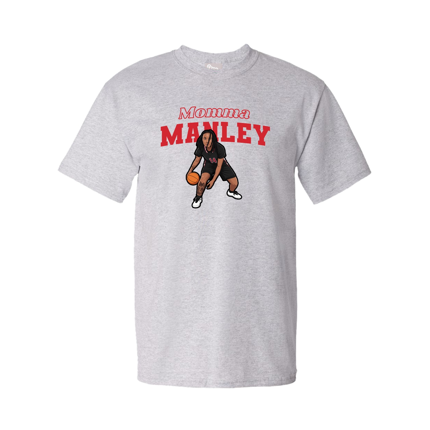 Youth Tee — Mothers Day Block in Grey