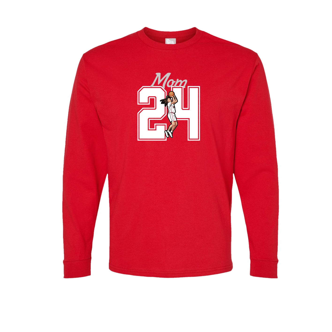 Long Sleeve Tee — Mothers Day Shirsey in Red