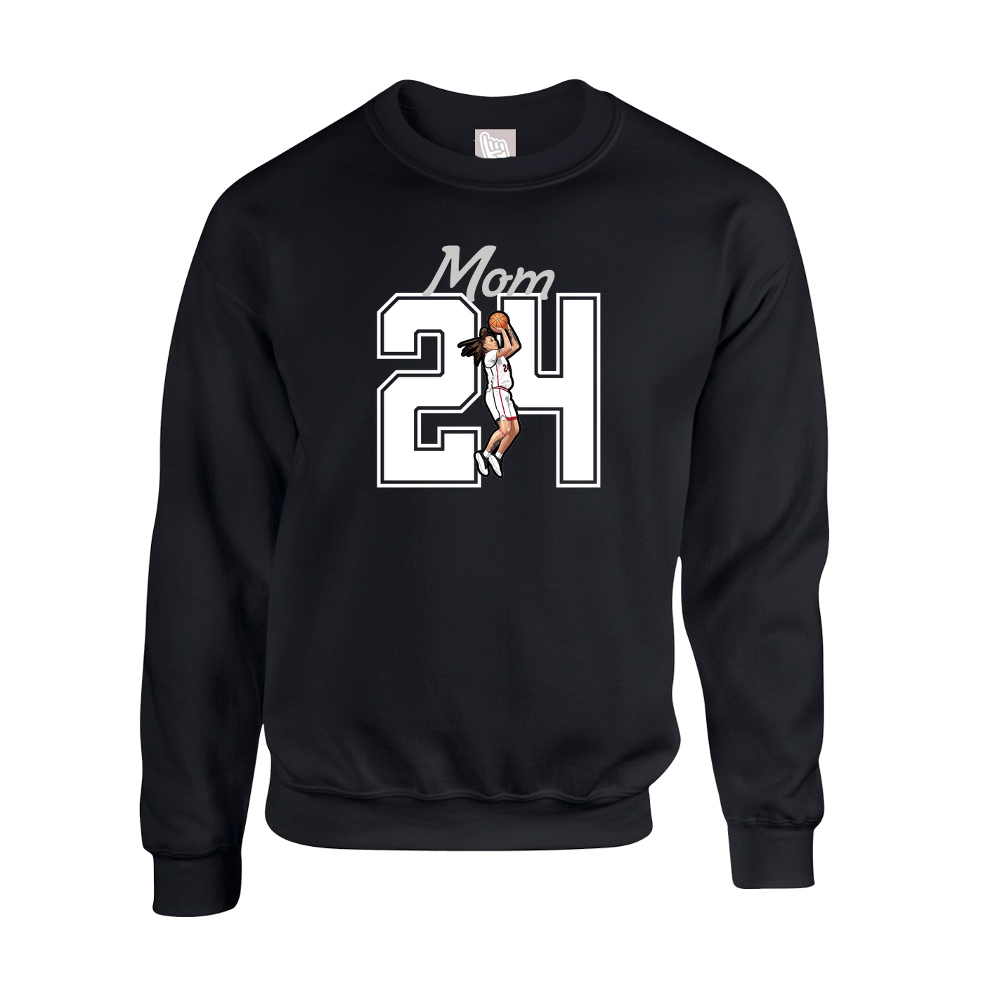 Fleece Crew — Mothers Day Shirsey in Black