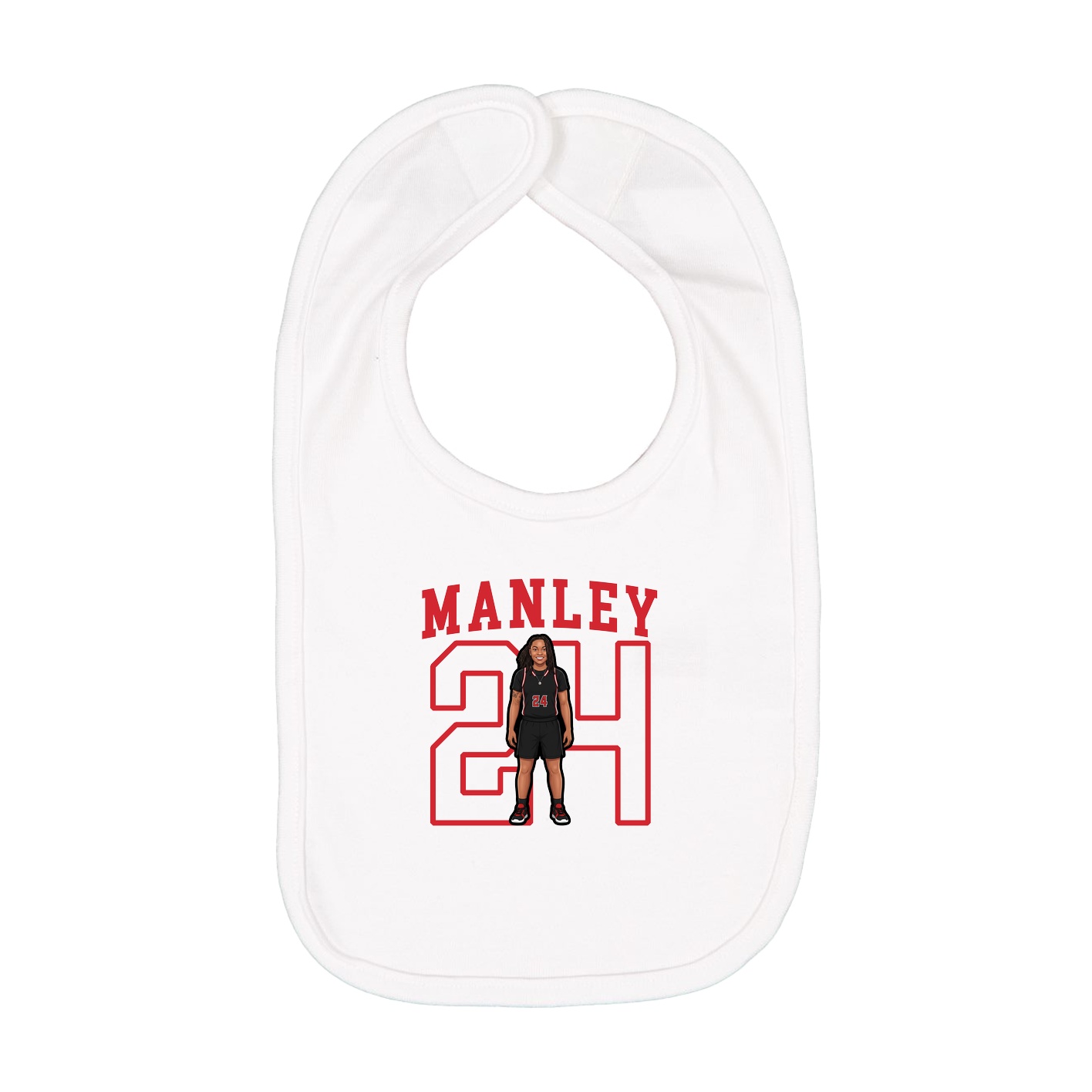Infant Bib — Shirsey in White